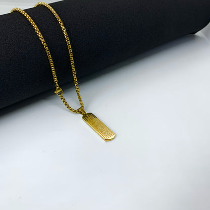 Ayat-Al-Kursi Golden Pendent With Chain